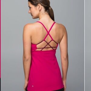 Lululemon Dancing Warrior Tank Jewelled Magenta / Dashing Purple size 4